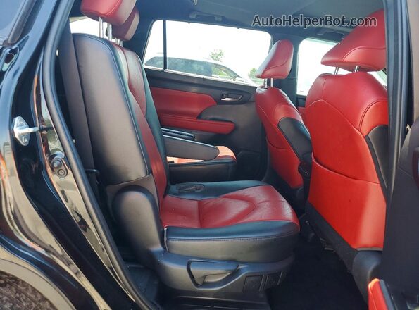 5TDJZRAH2MS066782 2021 TOYOTA HIGHLANDER Черный Вид задней части салона