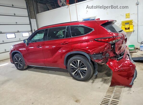 5TDJZRBH3MS080768 2021 TOYOTA HIGHLANDER Красный Задняя левая четверть