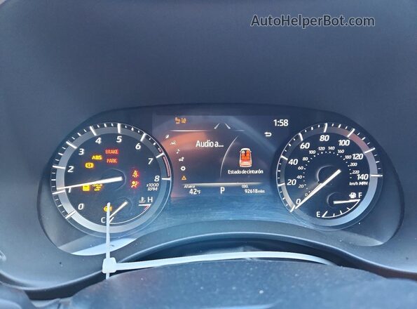 5TDJZRBH6MS119045 2021 TOYOTA HIGHLANDER Белый Вид щитка приборов