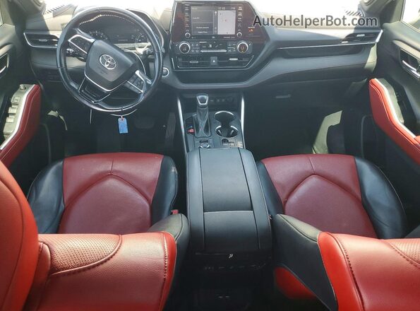 5TDJZRBH7MS134282 2021 TOYOTA HIGHLANDER Белый Вид панели приборов