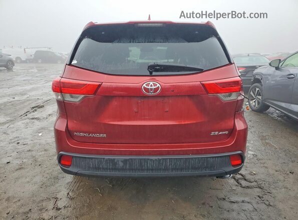 5TDJZRFH0HS366464 2017 TOYOTA HIGHLANDER Maroon Widok z tyłu