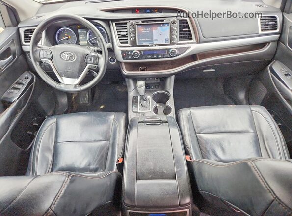 5TDJZRFH0JS539888 2018 TOYOTA HIGHLANDER Silver Dashboard view