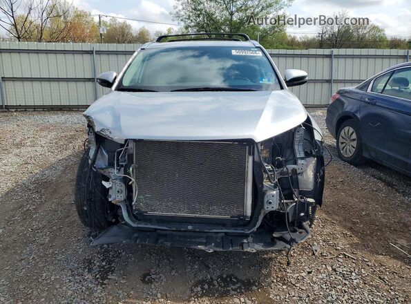 5TDJZRFH0JS552835 2018 TOYOTA HIGHLANDER Silver Vista frontal