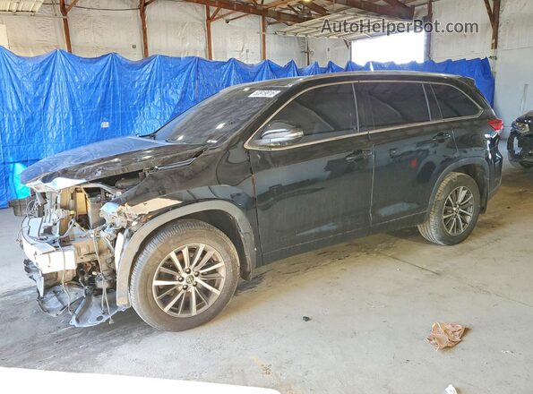 5TDJZRFH0JS893863 2018 TOYOTA HIGHLANDER Black Front left