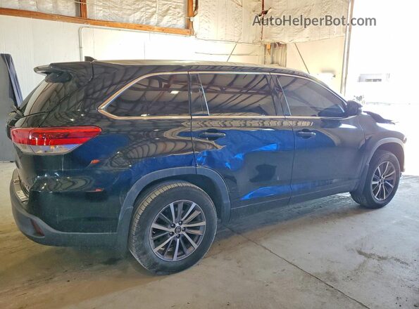 5TDJZRFH0JS893863 2018 TOYOTA HIGHLANDER Black Rear right