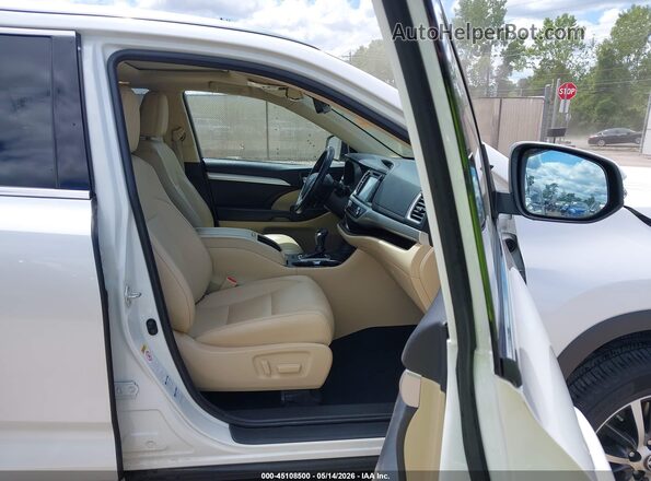 5TDJZRFH0JS912508 2018 TOYOTA HIGHLANDER White Widok wnętrza z przodu