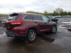 2018 Toyota Highlander Xle Бордовый vin: 5TDJZRFH1JS851007