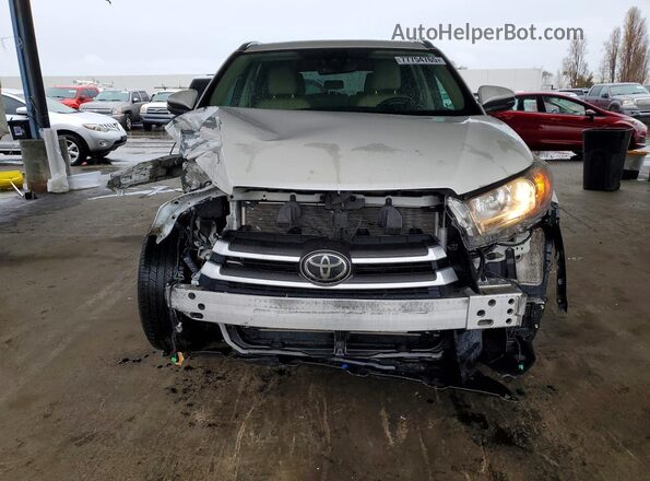 5TDJZRFH1JS902960 2018 TOYOTA HIGHLANDER White წინა ხედი