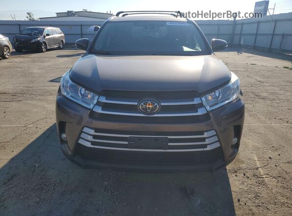 5TDJZRFH2HS447644 2017 TOYOTA HIGHLANDER Brown წინა ხედი