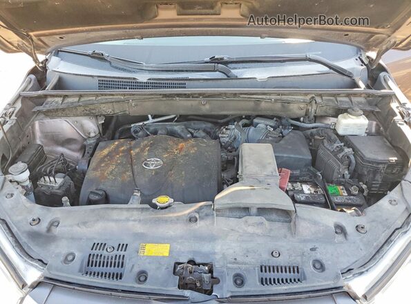 5TDJZRFH2HS447644 2017 TOYOTA HIGHLANDER Brown ძრავის განყოფილების ხედი
