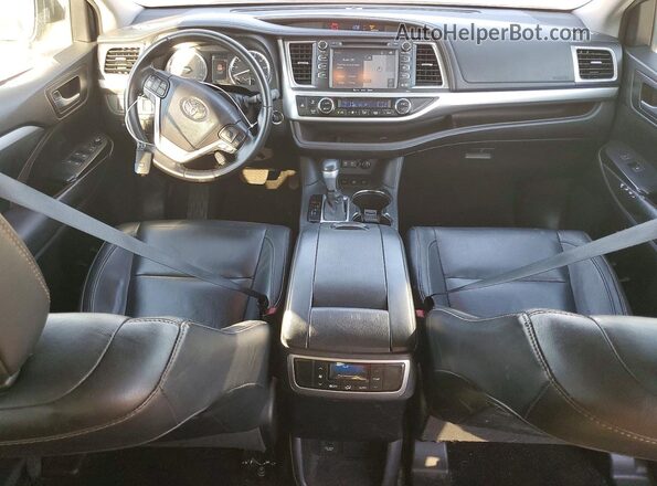 5TDJZRFH2HS447644 2017 TOYOTA HIGHLANDER Brown წინა პანელის ხედი
