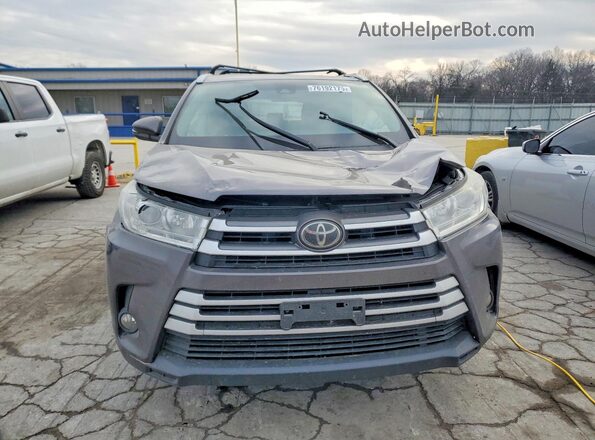 5TDJZRFH2HS470101 2017 TOYOTA HIGHLANDER Gray Front view