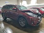 2019 Toyota Highlander Xle Бордовый vin: 5TDJZRFH2KS703269
