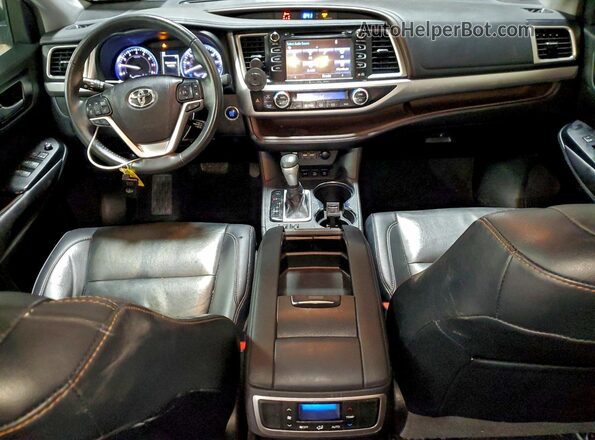5TDJZRFH2KS703269 2019 TOYOTA HIGHLANDER Бордовый Вид панели приборов