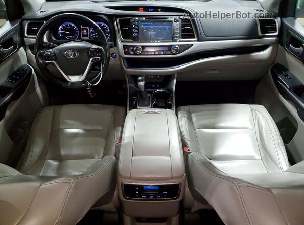 5TDJZRFH3HS367589 2017 TOYOTA HIGHLANDER Серый Вид панели приборов