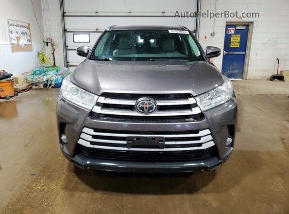 5TDJZRFH3HS367589 2017 TOYOTA HIGHLANDER Серый Вид спереди