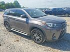 2017 Toyota Highlander Se Gray vin: 5TDJZRFH3HS457972