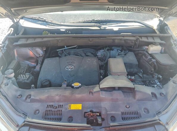 5TDJZRFH3HS457972 2017 TOYOTA HIGHLANDER Gray Widok komory silnika