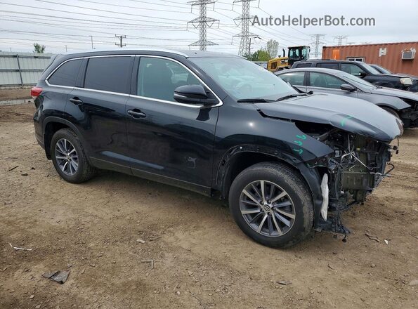 5TDJZRFH3JS536872 2018 TOYOTA HIGHLANDER Черный Передняя правая четверть