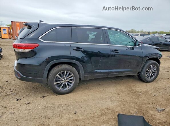 5TDJZRFH3JS536872 2018 TOYOTA HIGHLANDER Черный Задняя правая четверть
