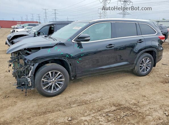 5TDJZRFH3JS536872 2018 TOYOTA HIGHLANDER Черный Передняя левая четверть