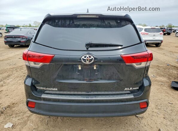 5TDJZRFH3JS536872 2018 TOYOTA HIGHLANDER Черный Вид сзади