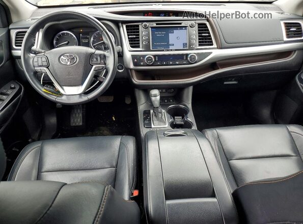 5TDJZRFH3JS536872 2018 TOYOTA HIGHLANDER Черный Вид панели приборов