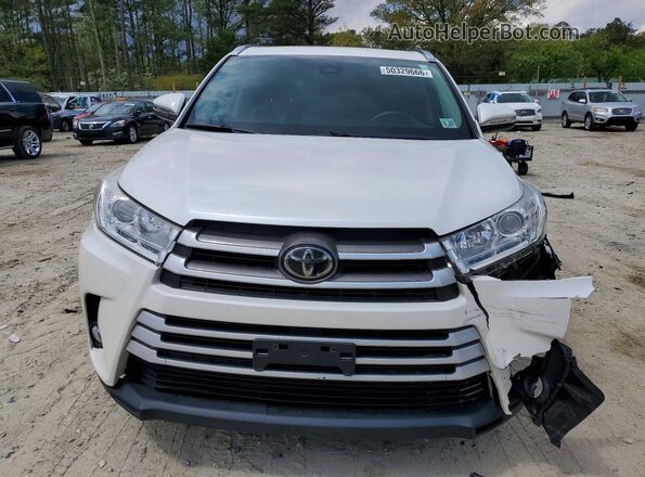 5TDJZRFH3JS833253 2018 TOYOTA HIGHLANDER Белый Вид спереди