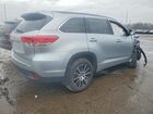 2017 Toyota Highlander Se Серебряный vin: 5TDJZRFH5HS370607