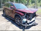 2017 Toyota Highlander Xle Burgundy vin: 5TDJZRFH5HS375144