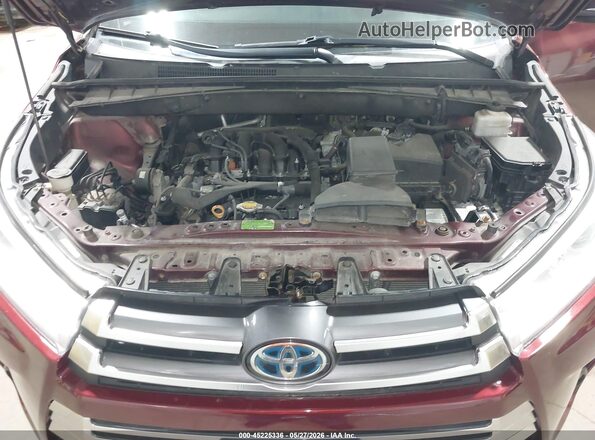 5TDJZRFH5HS398939 2017 TOYOTA HIGHLANDER Красный Вид сзади