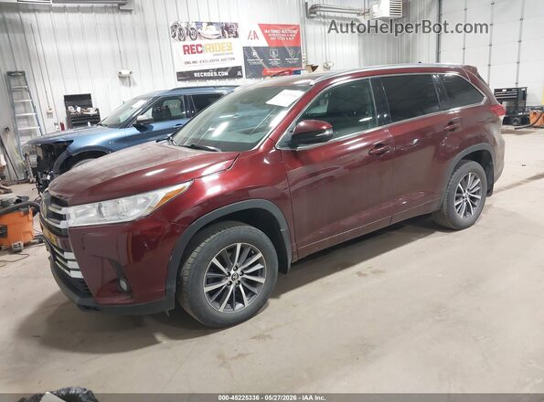 5TDJZRFH5HS398939 2017 TOYOTA HIGHLANDER Красный Передняя левая четверть
