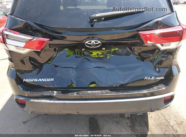 5TDJZRFH5JS546609 2018 TOYOTA HIGHLANDER Black Front view