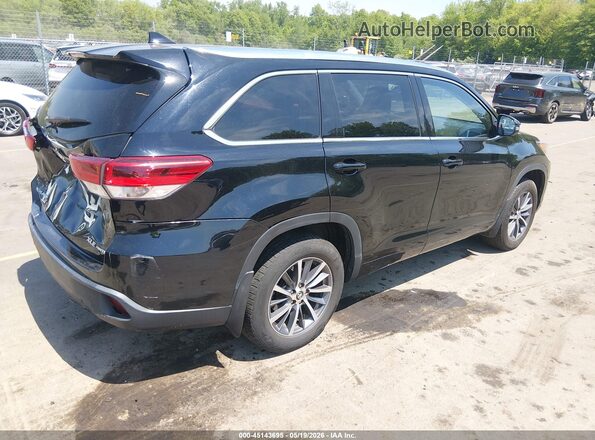 5TDJZRFH5JS546609 2018 TOYOTA HIGHLANDER Black Rear right
