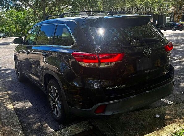 5TDJZRFH6KS604292 2019 TOYOTA HIGHLANDER Черный Задняя правая четверть