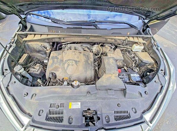 5TDJZRFH6KS604292 2019 TOYOTA HIGHLANDER Черный Вид салона спереди
