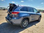 2019 Toyota Highlander Синий vin: 5TDJZRFH6KS722844