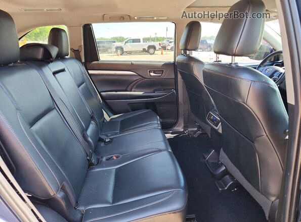 5TDJZRFH6KS722844 2019 TOYOTA HIGHLANDER Синий Вид задней части салона