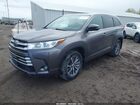 2017 Toyota Highlander Xle Серый vin: 5TDJZRFH7HS435151