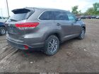 2017 Toyota Highlander Xle Серый vin: 5TDJZRFH7HS435151