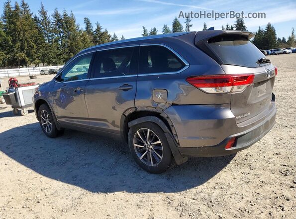 5TDJZRFH7JS530685 2018 TOYOTA HIGHLANDER Gray Trasero izquierdo