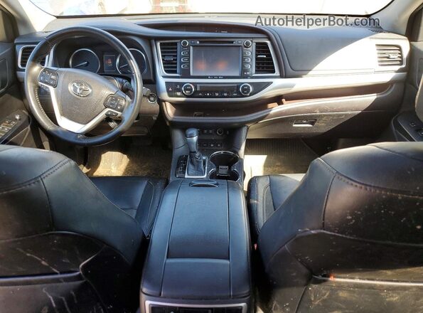 5TDJZRFH7JS530685 2018 TOYOTA HIGHLANDER Gray Vista del salpicadero