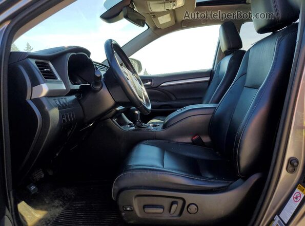 5TDJZRFH7JS530685 2018 TOYOTA HIGHLANDER Gray Vista interior delantera