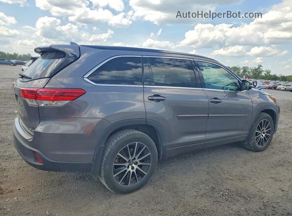 5TDJZRFH8JS496918 2018 TOYOTA HIGHLANDER Gray Trasero derecho
