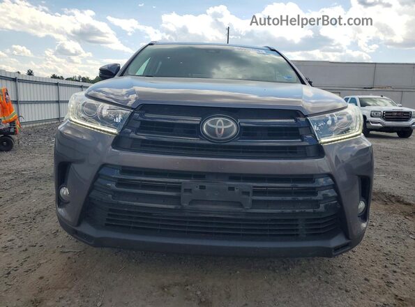 5TDJZRFH8JS496918 2018 TOYOTA HIGHLANDER Gray Vista frontal