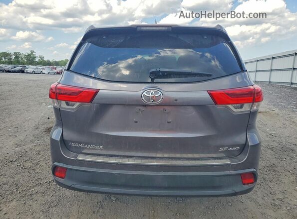 5TDJZRFH8JS496918 2018 TOYOTA HIGHLANDER Gray Vista trasera