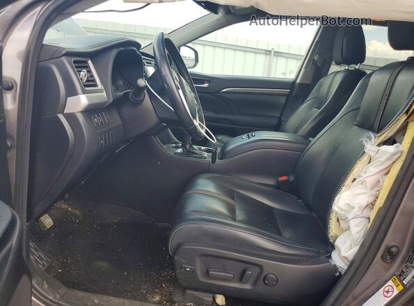 5TDJZRFH8JS496918 2018 TOYOTA HIGHLANDER Gray Vista interior delantera