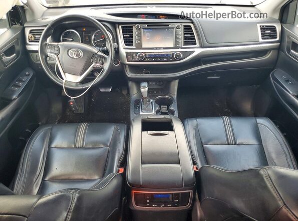 5TDJZRFH8JS496918 2018 TOYOTA HIGHLANDER Gray Vista del salpicadero