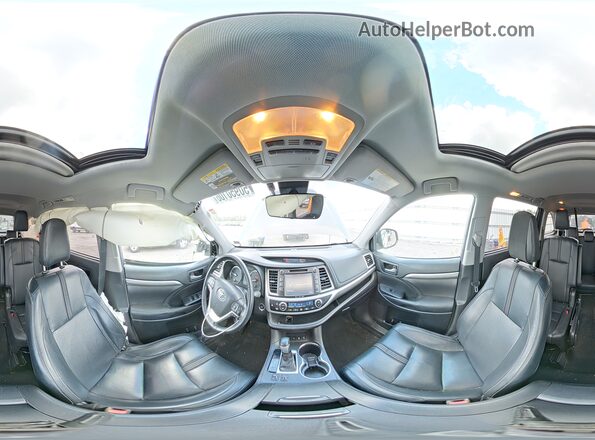 5TDJZRFH8JS496918 2018 TOYOTA HIGHLANDER Gray Vista interior de 360 grados
