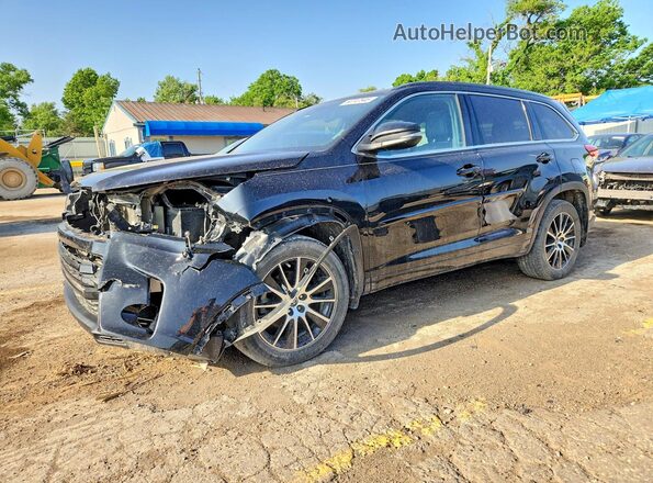 5TDJZRFH8JS554770 2018 TOYOTA HIGHLANDER Черный Передняя левая четверть